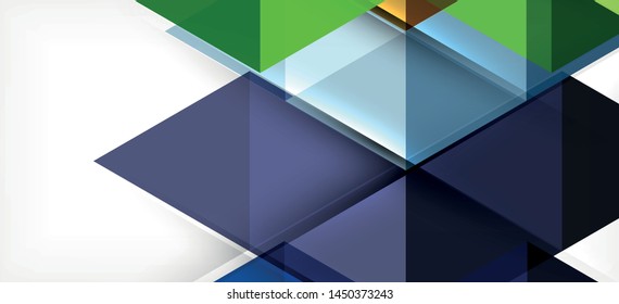 Abstract triangle pattern, colorful backdrop. Presentation template. Modern textured shape. Trendy modern style. Vector abstract geometric graphic design.