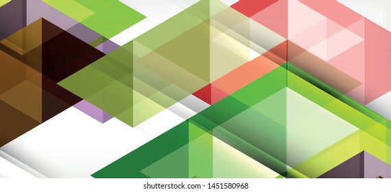 Abstract triangle pattern, colorful backdrop. Presentation template. Modern textured shape. Trendy modern style. Vector abstract geometric graphic design.