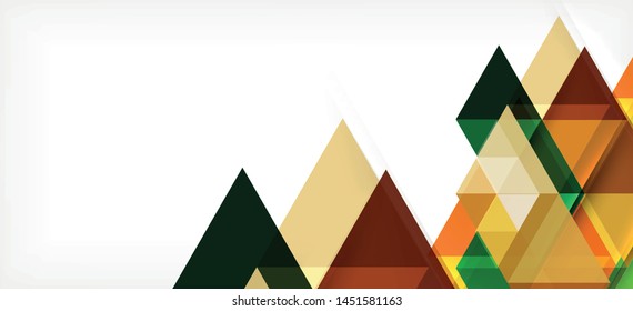 Abstract triangle pattern, colorful backdrop. Presentation template. Modern textured shape. Trendy modern style. Vector abstract geometric graphic design.