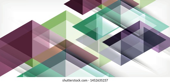 Abstract triangle pattern, colorful backdrop. Presentation template. Modern textured shape. Trendy modern style. Vector abstract geometric graphic design.