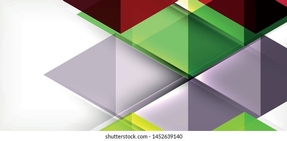 Abstract triangle pattern, colorful backdrop. Presentation template. Modern textured shape. Trendy modern style. Vector abstract geometric graphic design.