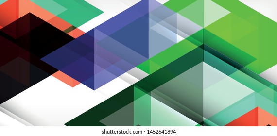 Abstract triangle pattern, colorful backdrop. Presentation template. Modern textured shape. Trendy modern style. Vector abstract geometric graphic design.
