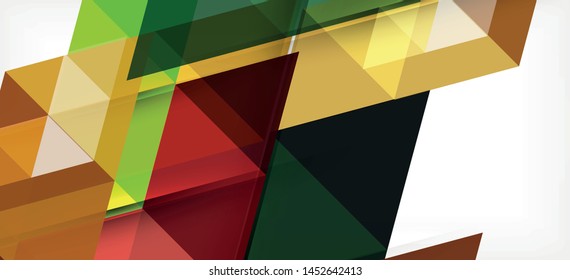 Abstract triangle pattern, colorful backdrop. Presentation template. Modern textured shape. Trendy modern style. Vector abstract geometric graphic design.