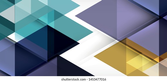 Abstract triangle pattern, colorful backdrop. Presentation template. Modern textured shape. Trendy modern style. Vector abstract geometric graphic design.