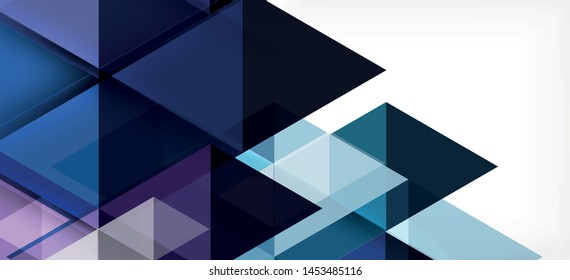 Abstract triangle pattern, colorful backdrop. Presentation template. Modern textured shape. Trendy modern style. Vector abstract geometric graphic design.