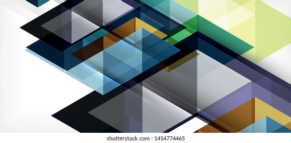 Abstract triangle pattern, colorful backdrop. Presentation template. Modern textured shape. Trendy modern style. Vector abstract geometric graphic design.