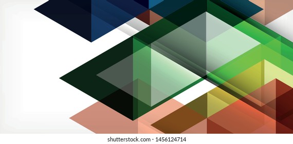 Abstract triangle pattern, colorful backdrop. Presentation template. Modern textured shape. Trendy modern style. Vector abstract geometric graphic design.