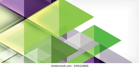 Abstract triangle pattern, colorful backdrop. Presentation template. Modern textured shape. Trendy modern style. Vector abstract geometric graphic design.