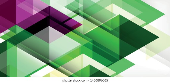 Abstract triangle pattern, colorful backdrop. Presentation template. Modern textured shape. Trendy modern style. Vector abstract geometric graphic design.