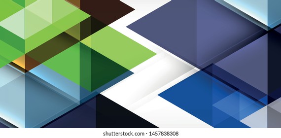 Abstract triangle pattern, colorful backdrop. Presentation template. Modern textured shape. Trendy modern style. Vector abstract geometric graphic design.