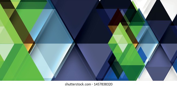 Abstract triangle pattern, colorful backdrop. Presentation template. Modern textured shape. Trendy modern style. Vector abstract geometric graphic design.