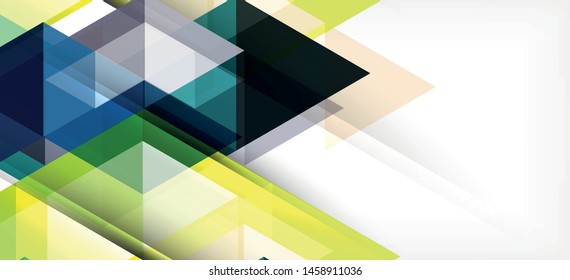 Abstract triangle pattern, colorful backdrop. Presentation template. Modern textured shape. Trendy modern style. Vector abstract geometric graphic design.