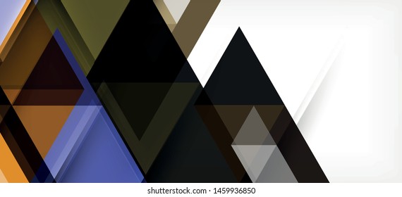 Abstract triangle pattern, colorful backdrop. Presentation template. Modern textured shape. Trendy modern style. Vector abstract geometric graphic design.