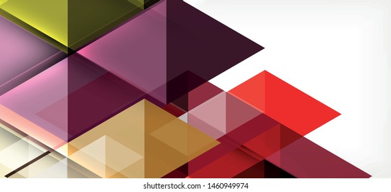Abstract triangle pattern, colorful backdrop. Presentation template. Modern textured shape. Trendy modern style. Vector abstract geometric graphic design.