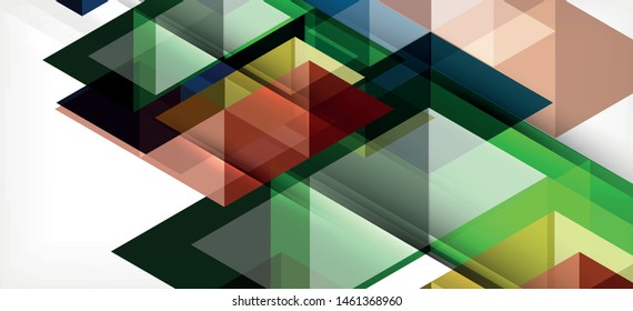 Abstraktes Dreiecksmuster, bunter Hintergrund. Präsentationsvorlage. Moderne strukturierte Form. Moderner Stil. Abstraktes geometrisches Grafikdesign mit Vektorgrafik.