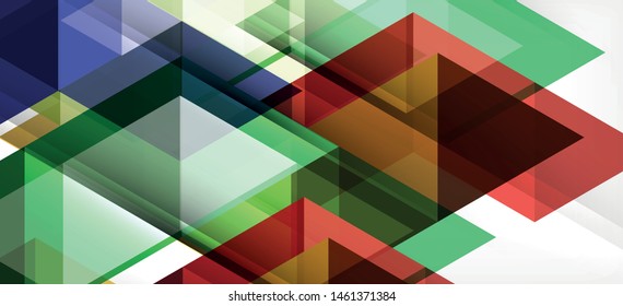 Abstract triangle pattern, colorful backdrop. Presentation template. Modern textured shape. Trendy modern style. Vector abstract geometric graphic design.
