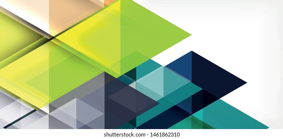 Abstract triangle pattern, colorful backdrop. Presentation template. Modern textured shape. Trendy modern style. Vector abstract geometric graphic design.