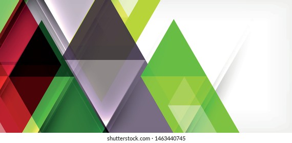 Abstract triangle pattern, colorful backdrop. Presentation template. Modern textured shape. Trendy modern style. Vector abstract geometric graphic design.