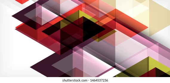 Abstract triangle pattern, colorful backdrop. Presentation template. Modern textured shape. Trendy modern style. Vector abstract geometric graphic design.
