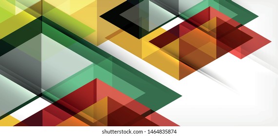 Abstract triangle pattern, colorful backdrop. Presentation template. Modern textured shape. Trendy modern style. Vector abstract geometric graphic design.