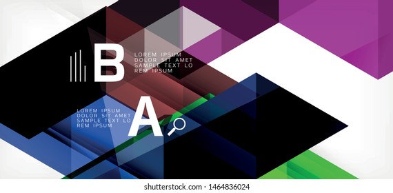 Patrón de triángulo abstracto, fondo colorido. Plantilla de presentación. Forma texturada moderna. Moderna y de diseño. Diseño gráfico geométrico abstracto vectorial.