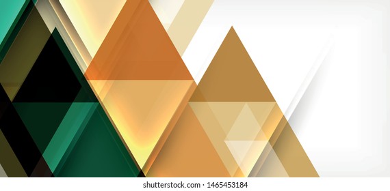 Abstract triangle pattern, colorful backdrop. Presentation template. Modern textured shape. Trendy modern style. Vector abstract geometric graphic design.