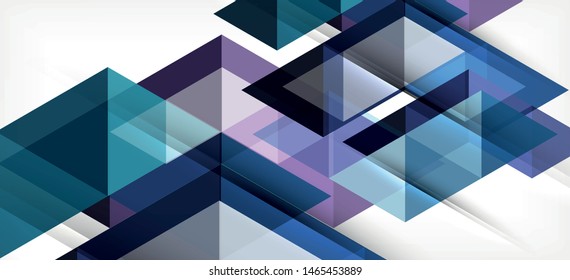 Abstract triangle pattern, colorful backdrop. Presentation template. Modern textured shape. Trendy modern style. Vector abstract geometric graphic design.
