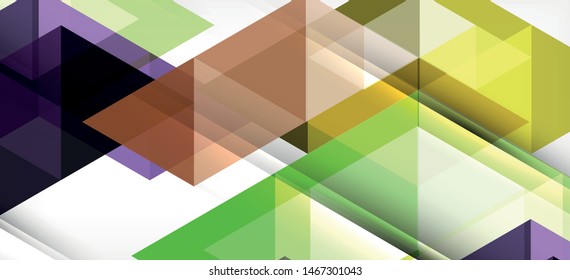 Abstract triangle pattern, colorful backdrop. Presentation template. Modern textured shape. Trendy modern style. Vector abstract geometric graphic design.