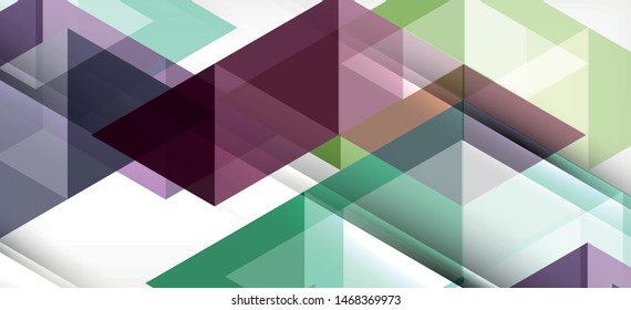 Abstract triangle pattern, colorful backdrop. Presentation template. Modern textured shape. Trendy modern style. Vector abstract geometric graphic design.