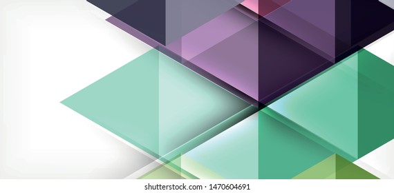 Abstract triangle pattern, colorful backdrop. Presentation template. Modern textured shape. Trendy modern style. Vector abstract geometric graphic design.