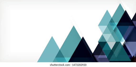 Abstract triangle pattern, colorful backdrop. Presentation template. Modern textured shape. Trendy modern style. Vector abstract geometric graphic design.