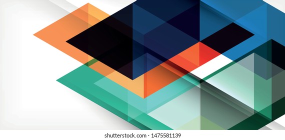 Abstract triangle pattern, colorful backdrop. Presentation template. Modern textured shape. Trendy modern style. Vector abstract geometric graphic design.