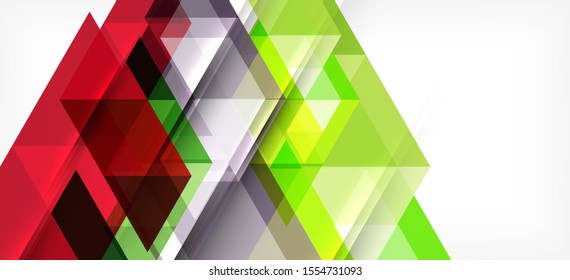 Abstract triangle pattern, colorful backdrop. Presentation template. Modern textured shape. Trendy modern style. Vector abstract geometric graphic design.