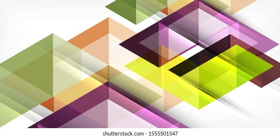 Abstract triangle pattern, colorful backdrop. Presentation template. Modern textured shape. Trendy modern style. Vector abstract geometric graphic design.