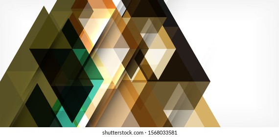 Patrón de triángulo abstracto, fondo colorido. Plantilla de presentación. Forma texturada moderna. Moderna y de diseño. Diseño gráfico geométrico abstracto vectorial.