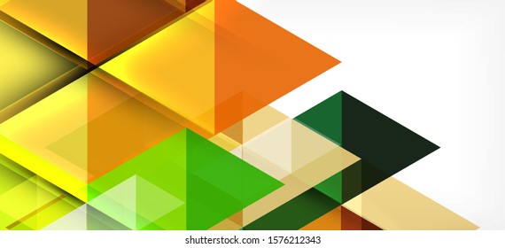 Abstract triangle pattern, colorful backdrop. Presentation template. Modern textured shape. Trendy modern style. Vector abstract geometric graphic design.