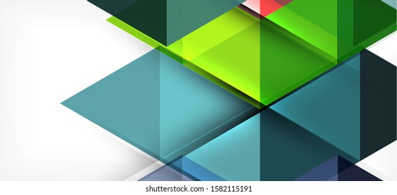 Abstract triangle pattern, colorful backdrop. Presentation template. Modern textured shape. Trendy modern style. Vector abstract geometric graphic design.
