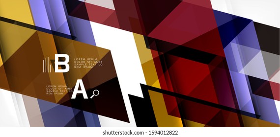 Abstract triangle pattern, colorful backdrop. Presentation template. Modern textured shape. Trendy modern style. Vector abstract geometric graphic design.