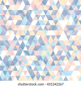 Abstract triangle pattern. Geometric background