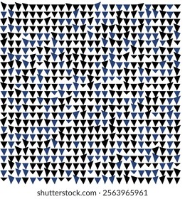 Abstract Triangle Pattern: Geometric Design with Purple and Black Triangles