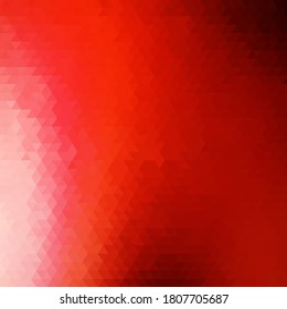 Abstract triangle pattern in red