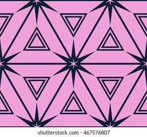 Abstract triangle pattern. Seamless. Vector. Geometry shape. For design, wallpaper, presentation