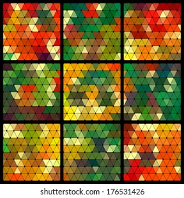 Abstract Triangle Pattern Set