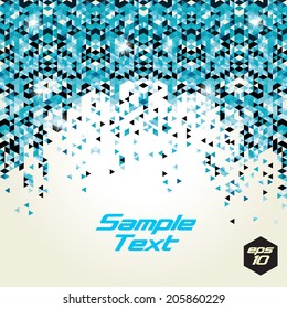 Abstract Triangle Pattern. Vector Background. Geometric Texture. Eps 10.