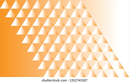 Abstract triangle pattern yellow color background