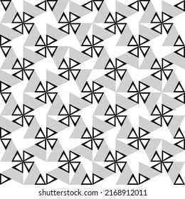 Abstract triangle pattern.seamless triangle background.Geometric pattern with black and white triangles.Vector illustration created from triangles.geometric tile pattern illustration.