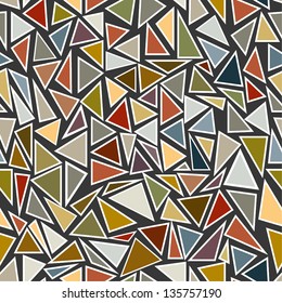 abstract triangle pieces seamless pattern