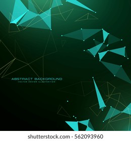 abstract triangle poly background in futuristic style