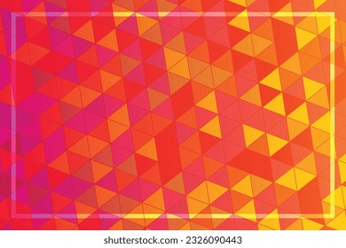 Abstract triangle pyramid pattern background - mosaic vector illustration from triangles in colorful tones