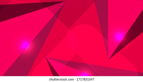 Abstract triangle red background. Red vector background